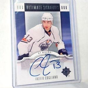 Andrew Cogliano Edmonton Oilers Ultimate Signatures Rookie Card 2007/08